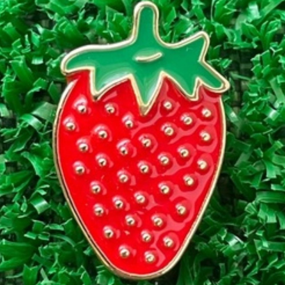 Strawberry Enamel Pin Lapel